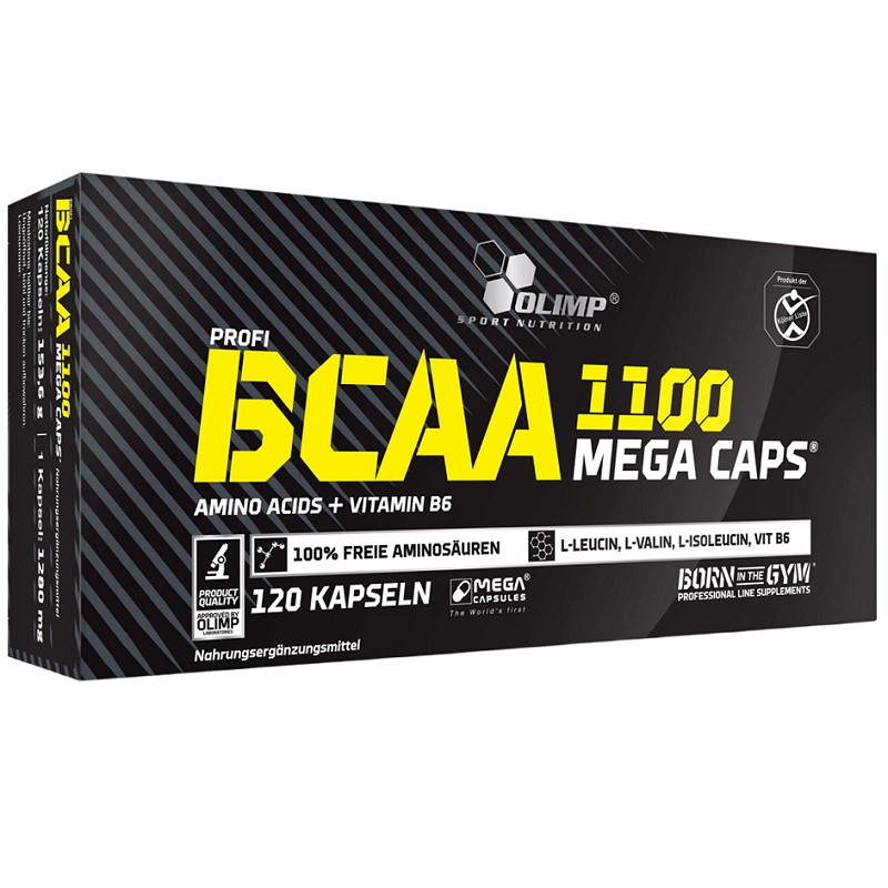 Olimp Nutrition Bcaa Mega Caps 1100, 120 Capsules