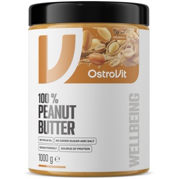 OstroVit 100% Peanut Butter Crunchy, 1000 Grams OstroVit 100% Peanut Butter Crunchy, 1000 Grams