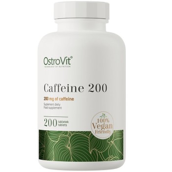 OstroVit Caffeine 200 mg VEGE, 200 Tablets