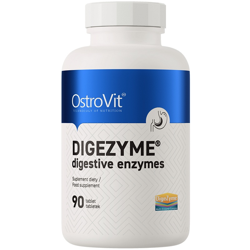 OstroVit Digezyme Digestive Enzymes, 90 Tablets