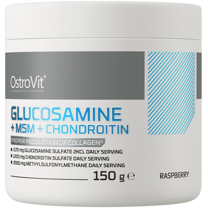 OstroVit Glucosamine + MSM + Chondroitin Powder, 150 Grams