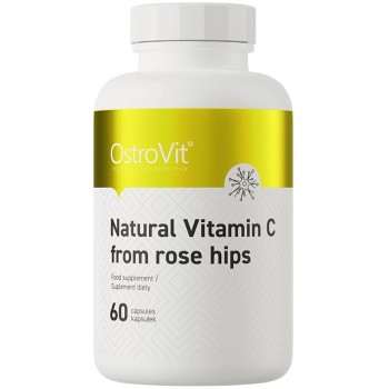 OstroVit Natural Vitamin C from Rose Hips, 60 Capsules