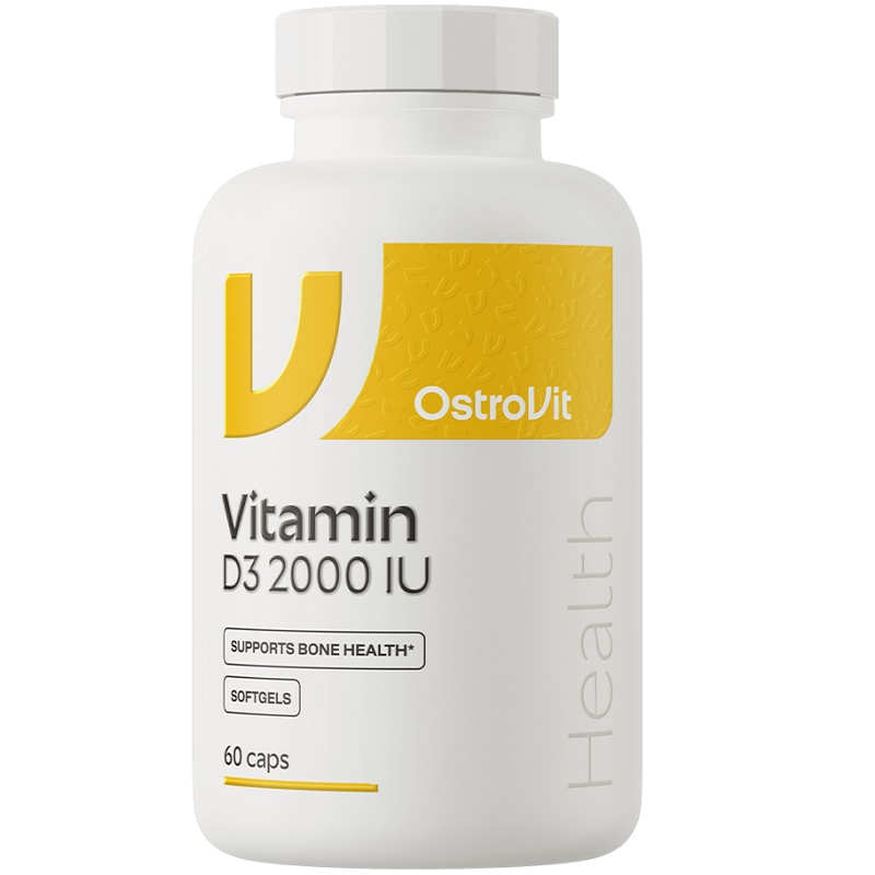 OstroVit Vitamin D3 2000 IU, 60 Softgels