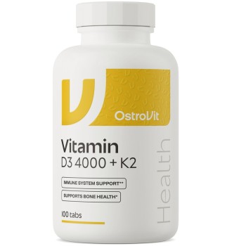OstroVit Vitamin D3 4000 IU + K2 100, 100 Tablets