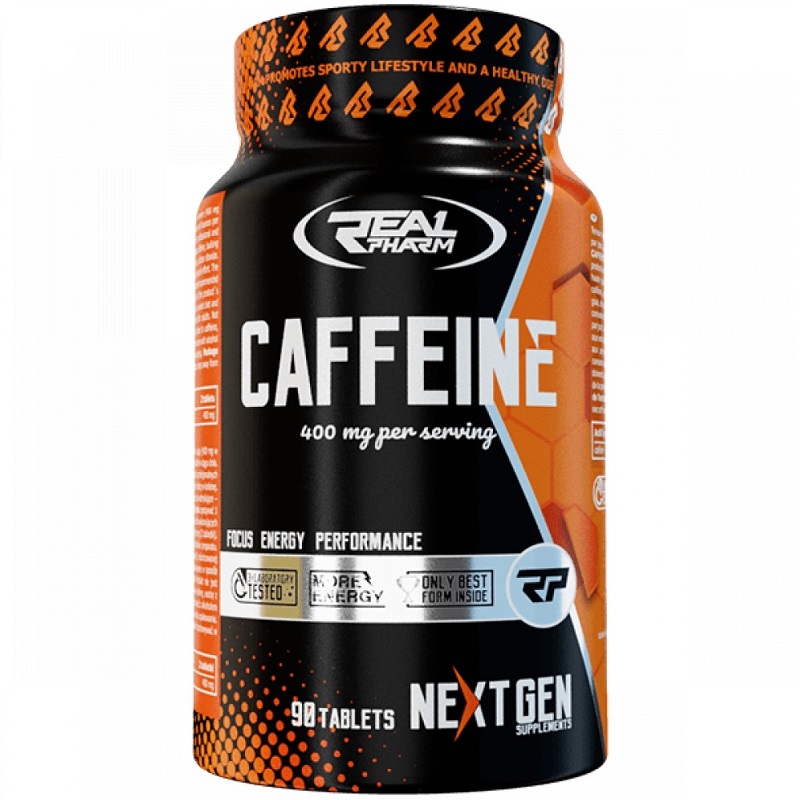 Real Pharm Caffeine 400mg, 90 Tablets