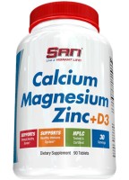 San Calcium Magnesium Zinc + D3, 90 Tablets