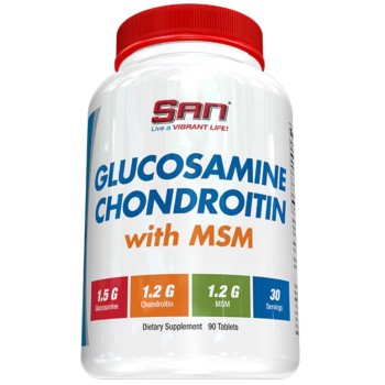 San Glucosamine Chondroitin With MSM, 90 Tablets San Glucosamine Chondroitin With MSM, 90 Tablets