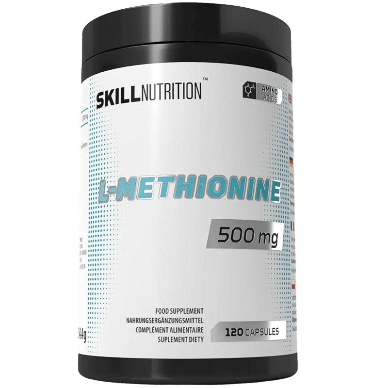 Skill Nutrition L-Methionine 500 mg, 120 Vegan Capsules Skill Nutrition L-Methionine 500 mg, 120 Vegan Capsules